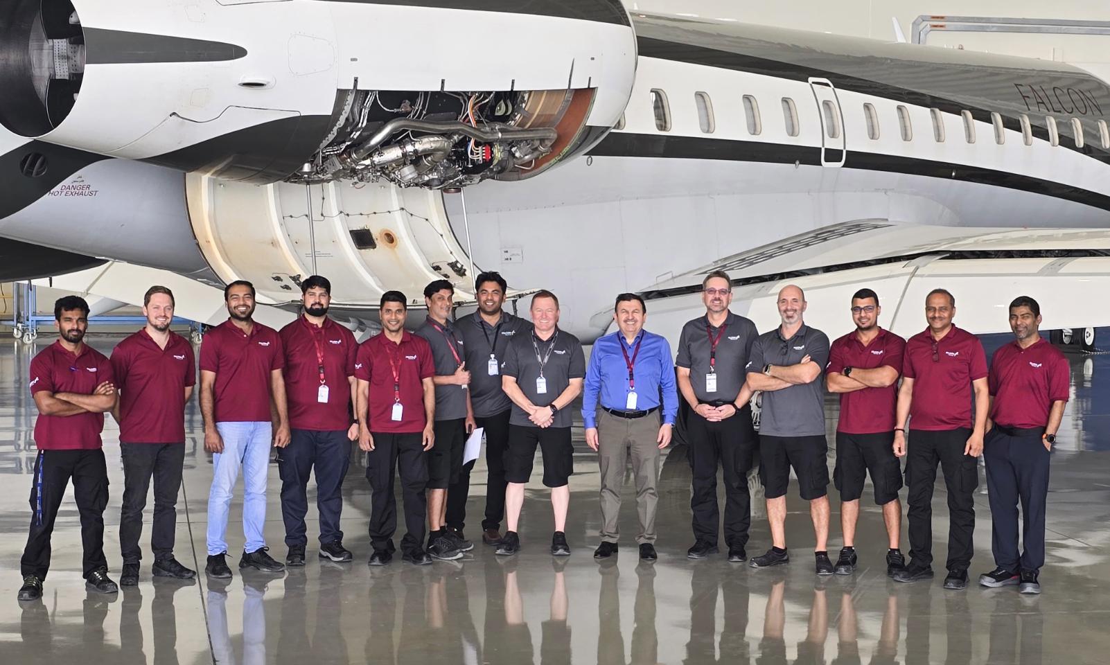 Falcon Technic Begins First Base Maintenance on Falcon’s Global Express XRS